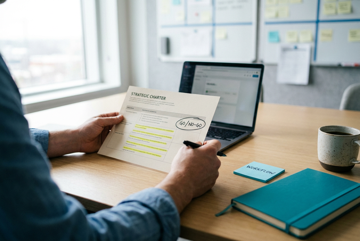 AI Opportunity Assessment Template illustrated for a business audience