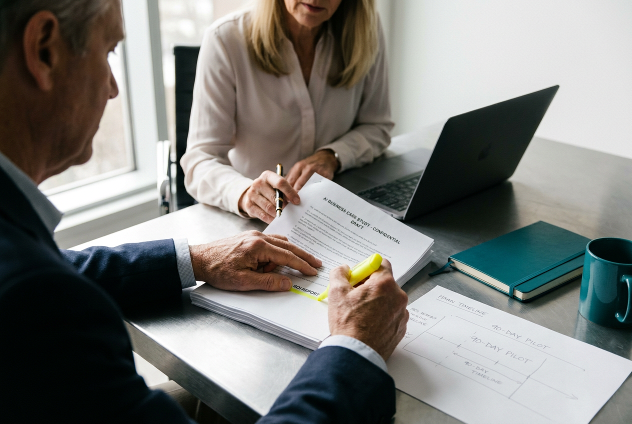 How to Build an AI Business Case How to Build an AI Business Case illustrated for a business audience