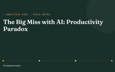 The Big Miss with AI: Productivity Paradox
