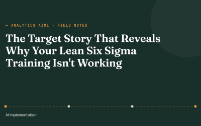 The Target Story That Reveals Why Your Lean Six Sigma Training Isn’t Working